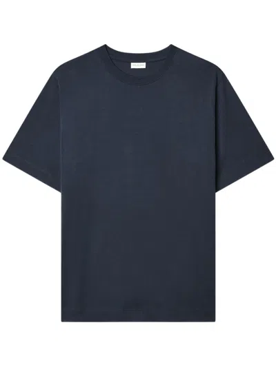 Dries Van Noten Cotton-jersey T-shirt In Blue