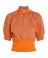 Dries Van Noten Hessium Patterned Knit Top In Multi