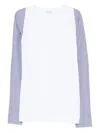 Dries Van Noten Heston Long Sleeve Striped T-shirt In White