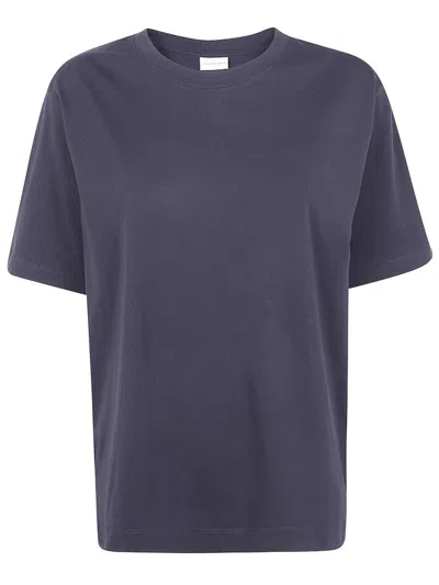 Dries Van Noten Heydu Crew Neck Short Sleeve Top In Purple