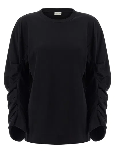 Dries Van Noten Long-sleeve Crew-neck T-shirt In Black