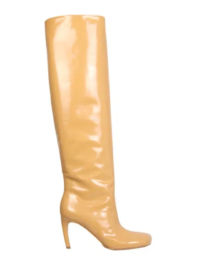 Dries Van Noten High Boots In Neutral