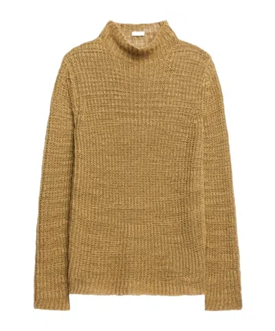 Dries Van Noten High-neck Long-sleeved Sweater In Brown