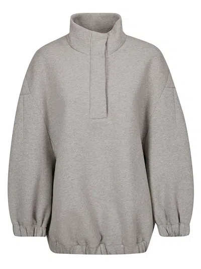 Dries Van Noten Oversized Cotton-blend Jersey Sweatshirt In Grey