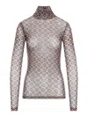 Dries Van Noten High Neck T-shirt With Print In Brown