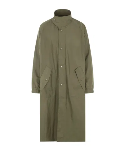 Dries Van Noten High-necked Windbreaker In Green