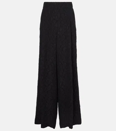 DRIES VAN NOTEN HIGH-RISE WIDE-LEG PANTS