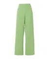 Dries Van Noten High-rise Zipper Casual Pants In Green