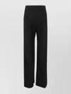 Dries Van Noten High Waist Wide Leg Trousers With Pockets In Black