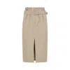 Dries Van Noten Seaches Beige Cotton Skirt In Neutral
