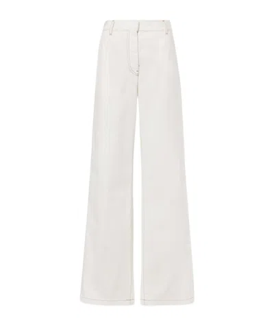 Dries Van Noten High-waisted Straight-leg Jeans In White