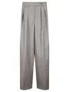 Dries Van Noten High-waisted Wide Leg Trousers In Gray