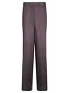 Dries Van Noten High-waisted Wide Leg Trousers With Vertical Stripes In Multi