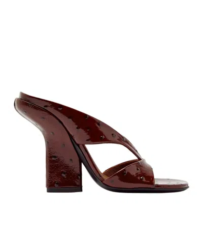Dries Van Noten High-heeled Slippers In White