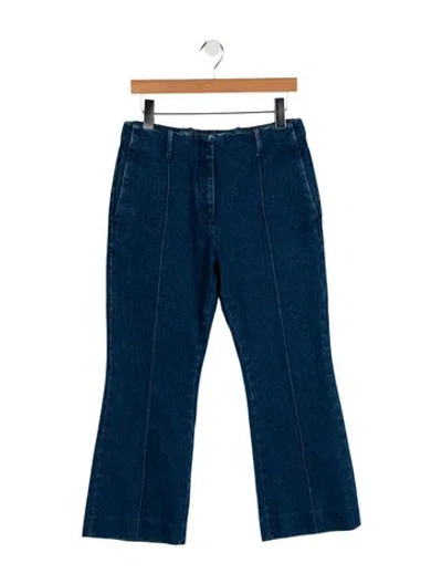 Pre-owned Dries Van Noten High-rise Flared Jeans In Blue