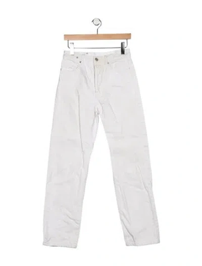 Pre-owned Dries Van Noten High-rise Straight Leg Jeans In Blue