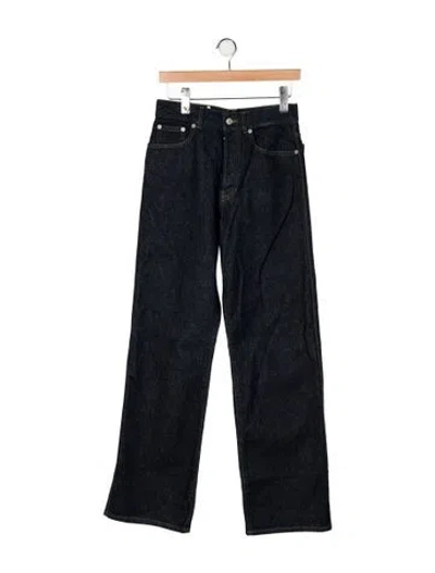 Pre-owned Dries Van Noten High-rise Straight Leg Jeans W/ Tags In Blue