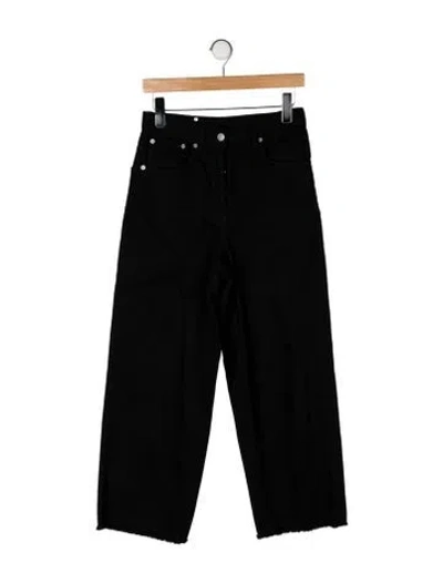 Pre-owned Dries Van Noten High-rise Wide Leg Jeans In Black