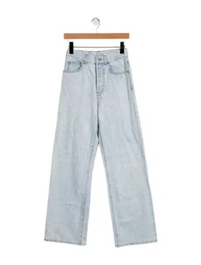 Pre-owned Dries Van Noten High-rise Wide Leg Jeans In Black