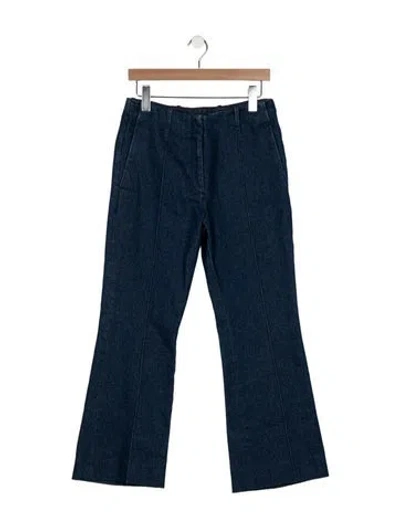 Pre-owned Dries Van Noten High-rise Wide Leg Jeans W/ Tags In Blue