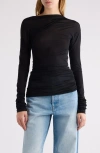 Dries Van Noten Sheer Top In Black