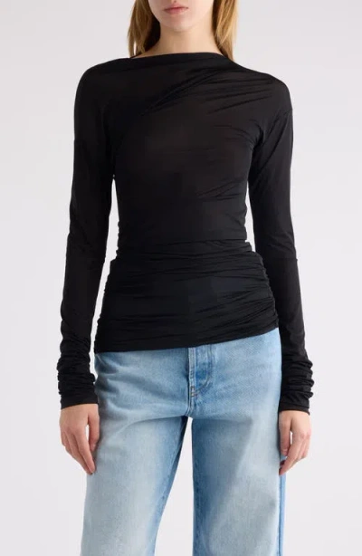 Dries Van Noten Sheer Top In Black