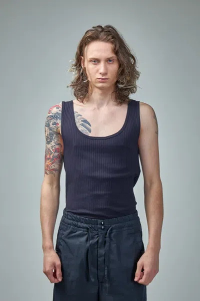 Dries Van Noten Holly Tank Top In Blue