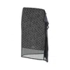 Dries Van Noten Asymmetric Skirt Featuring Geometric Design In Gray