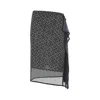 Dries Van Noten Asymmetric Skirt Featuring Geometric Design In Gray