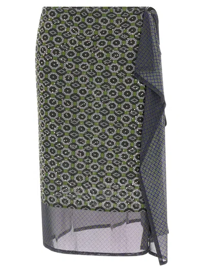 Dries Van Noten Homili Skirts Multicolor In Black