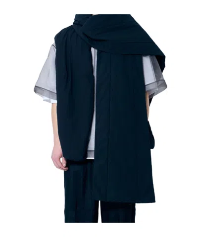 Dries Van Noten Hooded Scarf In Black