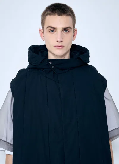 Dries Van Noten Hooded Scarf In Navy