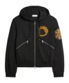 Dries Van Noten Oversized Logo-embroidered Hoodie In Black