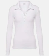 Dries Van Noten Horst Cotton-blend Polo Shirt In White