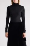 Dries Van Noten Hoyser Fitted Stretch Turtleneck Top In Black