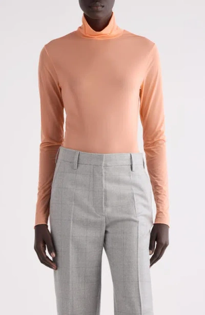 Dries Van Noten Hoyser Fitted Stretch Turtleneck Top In Pink