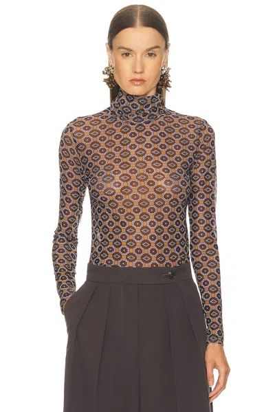 Dries Van Noten Hoyser Neck In Brown