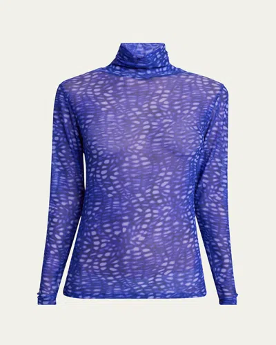 DRIES VAN NOTEN HOYSER PRINTED TURTLENECK
