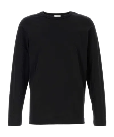 Dries Van Noten Hubbot Long-sleeved Crewneck T-shirt In Black