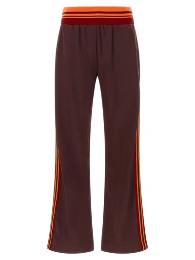 Dries Van Noten Huchisa Tape Joggers In Brown