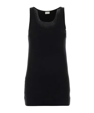 Dries Van Noten Sleeveless Vest In Black