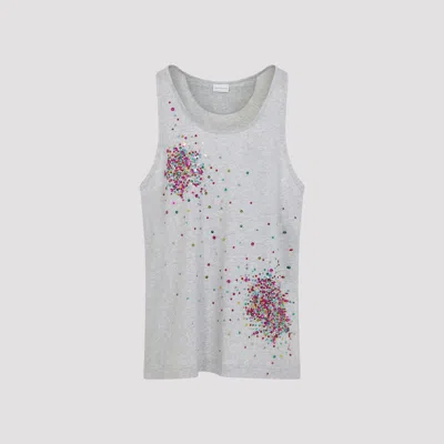 Dries Van Noten Hulo Tank Top Men In Gray