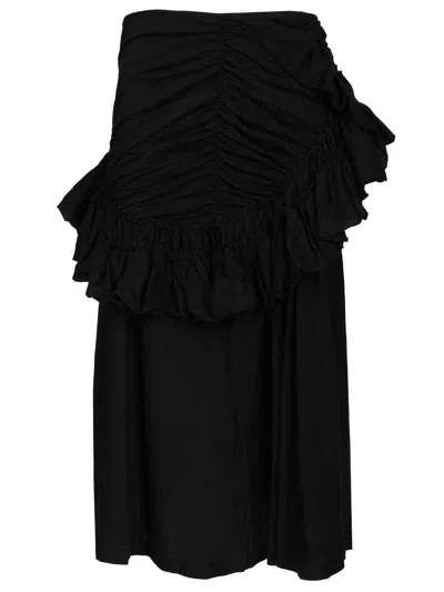 Dries Van Noten Humairah Skirt Extra Light Jersey Skirts Black