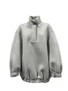 Dries Van Noten Oversized Cotton-blend Jersey Sweatshirt In Grey