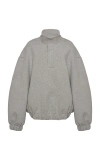 Dries Van Noten Huras Stand-collar Cotton-blend Top In Light Blue