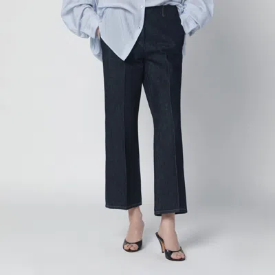 Dries Van Noten Indigo Denim Trousers In Blue