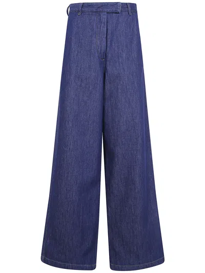 Dries Van Noten Indigo Penn Denim Pants In Blue