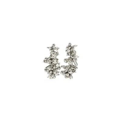 Dries Van Noten Intricate Metallic Brass Earrings