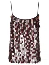 Dries Van Noten Iridescent Sequin-embellished Top With Narrow Straps In Multi