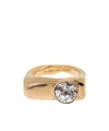 Dries Van Noten Irregular Ring In Yellow